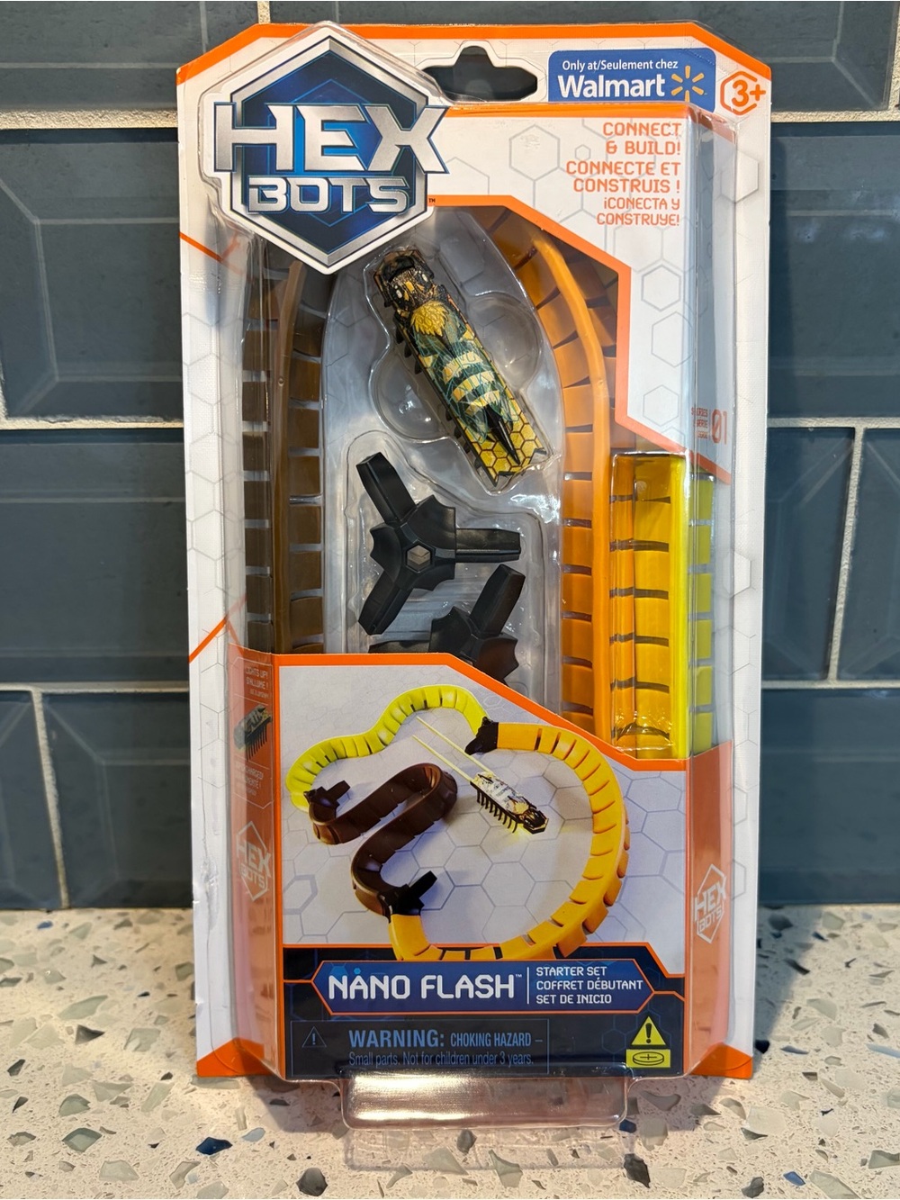 Spin Master Hex Bots Nano Flash Bumble Bee Starter Set Connect & Build NIB